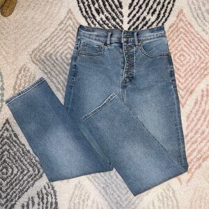 Express - straight leg crop jeans